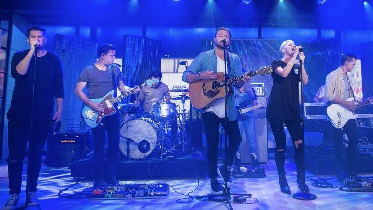 Hillsong United, the youth worship band of Hillsong Church, feature in the new movie. Photo: Supplied