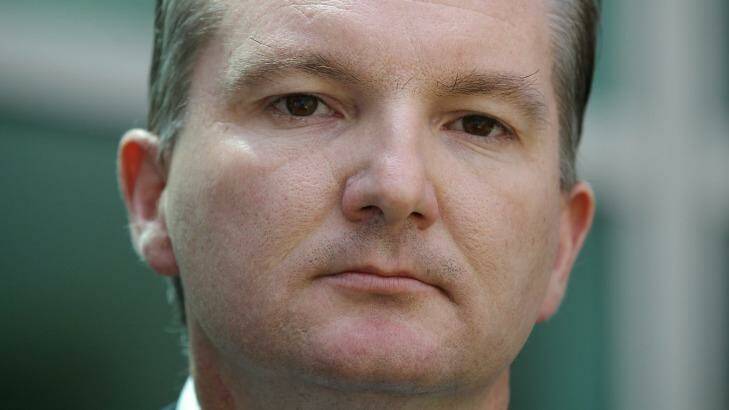 Chris Bowen: admitted the interview was not his best performance. Photo: Alex Ellinghausen