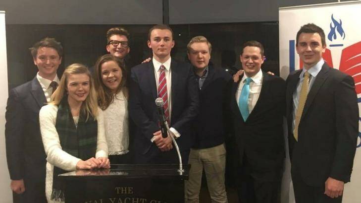 Members of the Australian Liberal Students' Federation at its tainted annual general meeting. Photo: Facebook