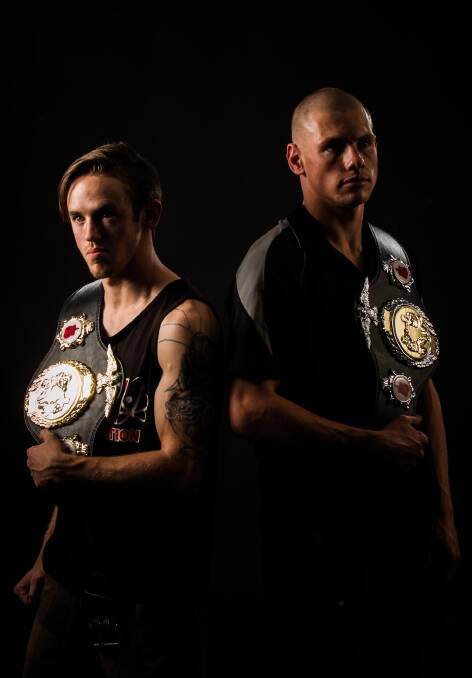 Boxers Michael Englert and Shane Hasler will have title bouts at Kinross. Picture: DYLAN ROBINSON