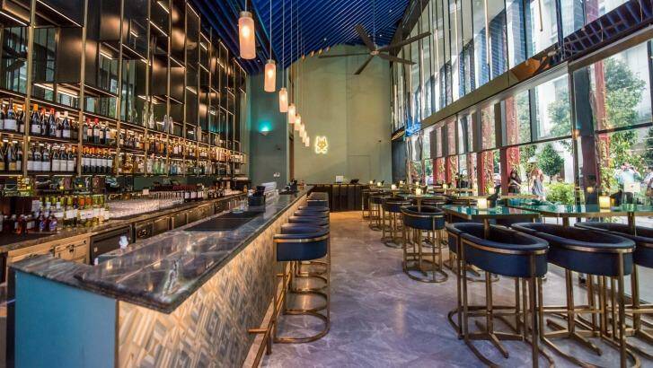 The bar at Oasia Hotel Downtown Singapore. Photo: Supplied