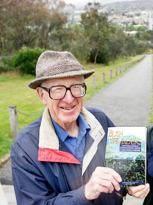 Sam Goddard, pictured in 2000 when was involved with the launch of Bush Invaders as a member of the Monument Hill Parks Association. Picture: MATTHEW SMITHWICK