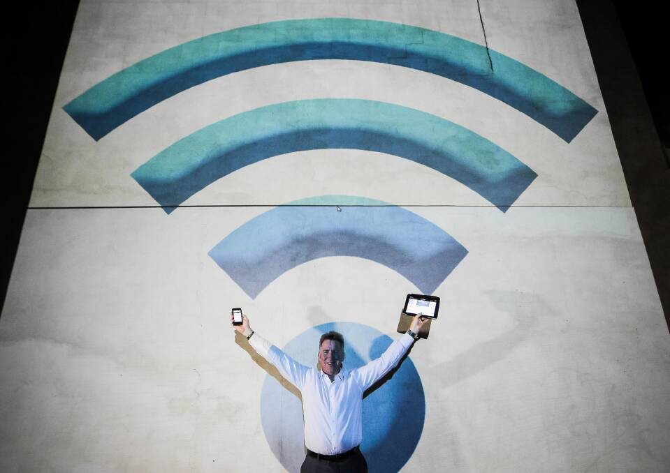 Albury mayor Kevin Mack says the city is determined to punch above its weight when in comes to connecting its residents to Wi-Fi. Picture: DYLAN ROBINSON