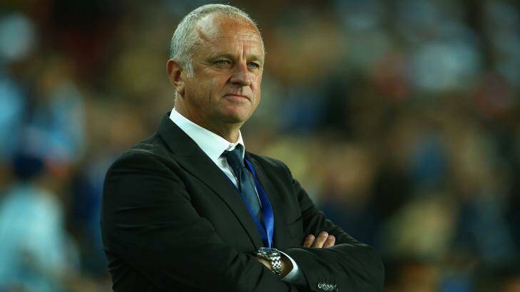 Sydney FC coach Graham Arnold during the round two A-League match.  Photo: Mark Kolbe