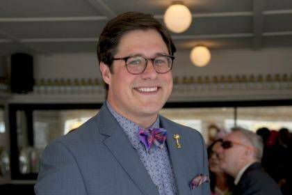 Rich Sommer at the Melbourne Cup Carnival.
