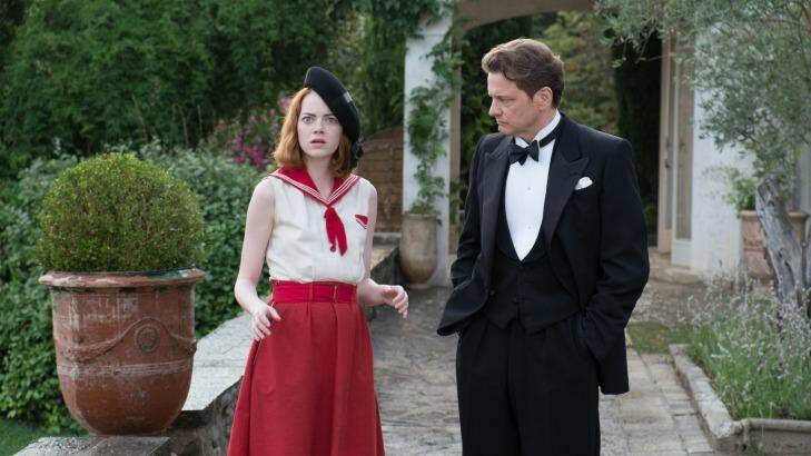 Crystal ball gazing: Sophie (Emma Stone) and Stanley (Colin Firth) consider the future.