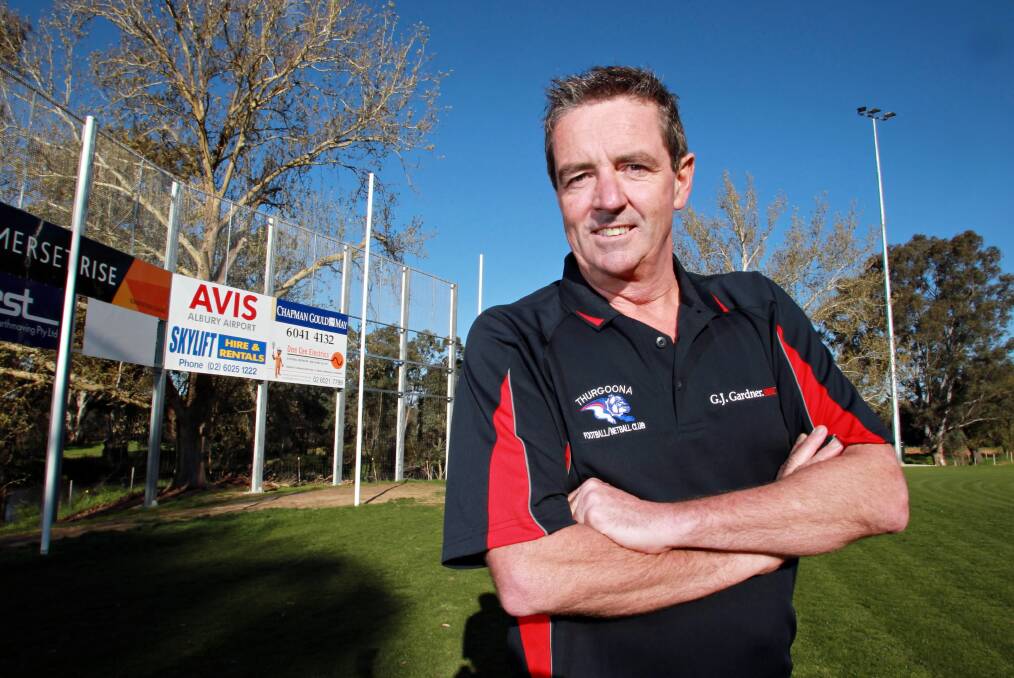 Peter Copley has made a welcome return to the senior football coaching ranks at Thurgoona. Picture: KYLIE ESLER