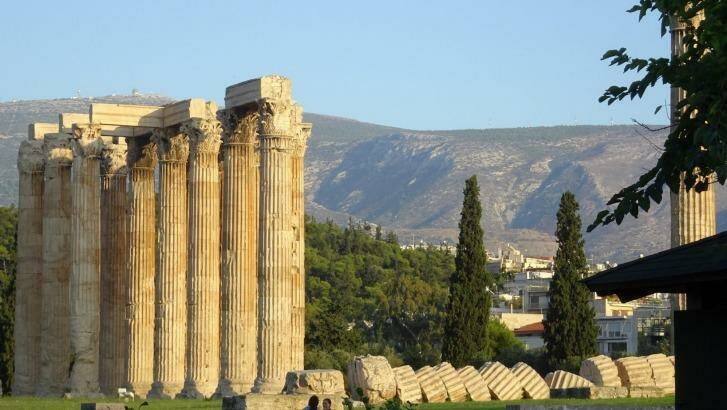 The Temple of Olympian Zeus in Athens. Photo: Caroline Gladstone