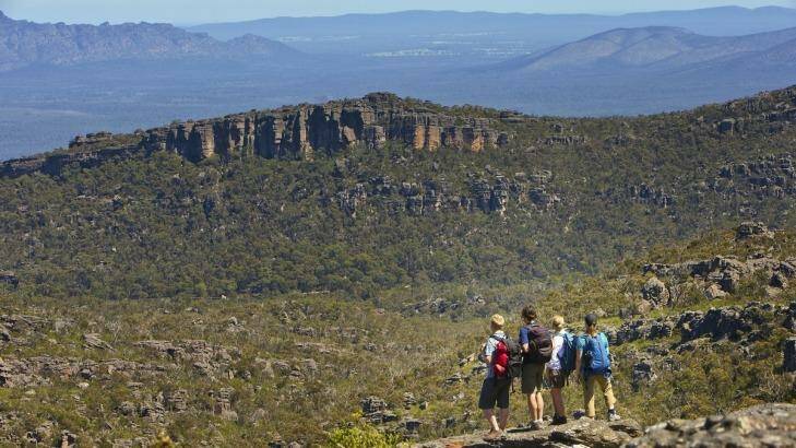 The Grampians Peaks Trail will run the full length north-south of the Grampians National Park. Photo: Parks Victoria 