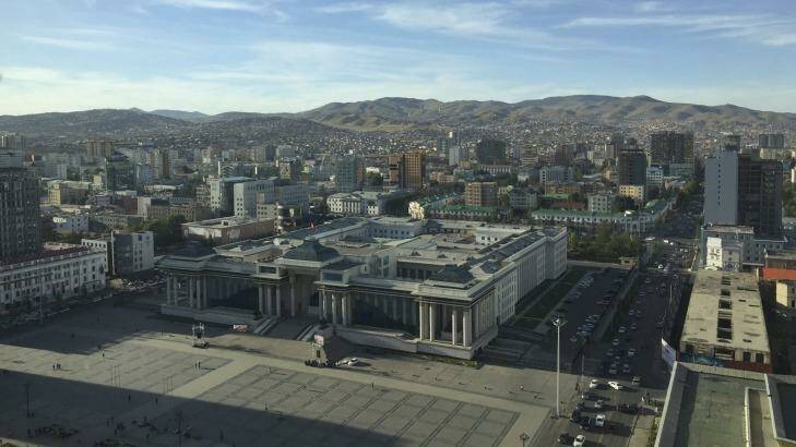 Ulaanbaatar city centre, in Mongolia Photo: Philip Wen