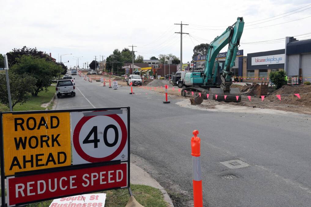 Wodonga Council spends more than $6.5 million per year on the city’s roads, including the repairs to South Street. Picture: PETER MERKESTEYN