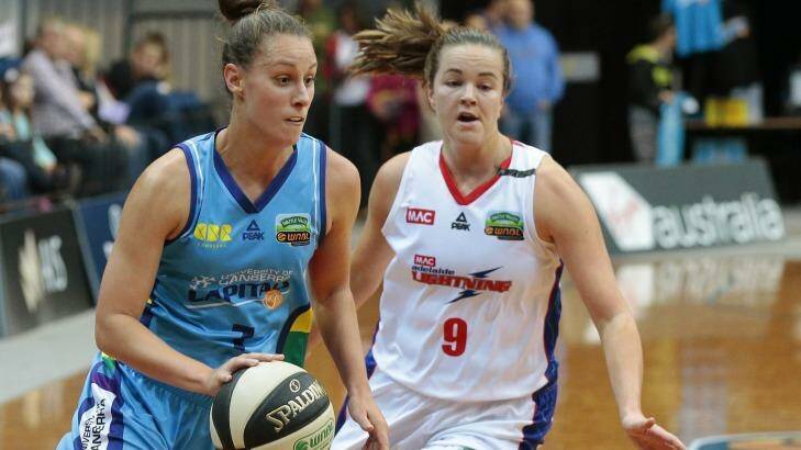 Stephanie Talbot is weighing up whether to re-sign with the Canberra Capitals.  Photo: Jeffrey Chan 