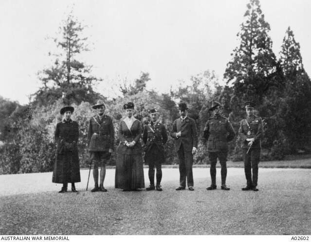 Albert Borella (second from left) received his Victoria Cross from King George V (third from right) at Sandringham, England. Picture: AUSTRALIAN WAR MEMORIAL