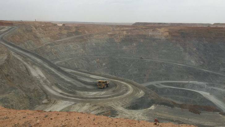 The above-ground open-pit copper mine at Oyu Tolgoi. Photo: Philip Wen