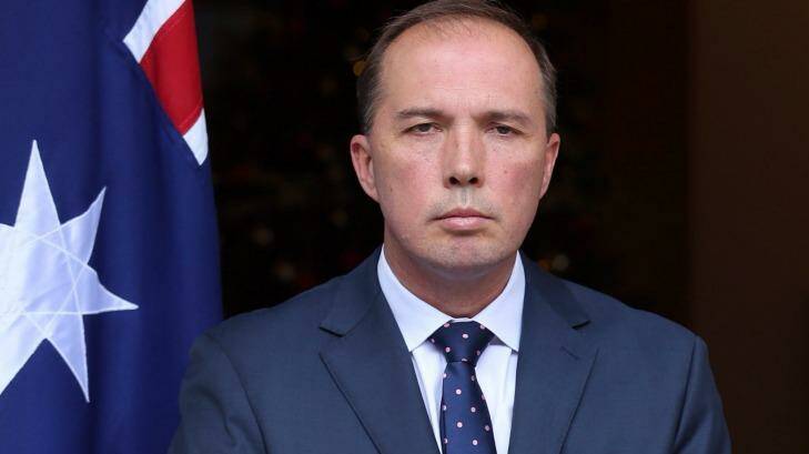 "An open centre will allow genuine refugees to integrate seamlessly into the community": Immigration Minister Peter Dutton.  Photo: Andrew Meares