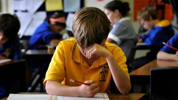 The gap in NAPLAN results showed no signs of improvement. 
 Photo: Justin McManus