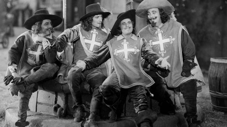 The musketeers in <i>Iron Mask</i>. Photo: Philippa Hawker