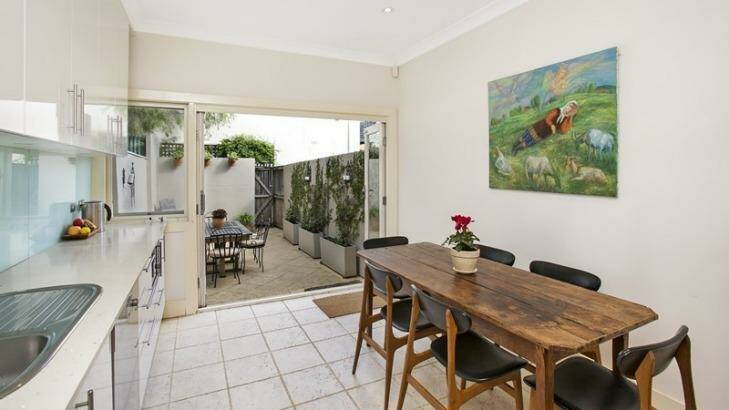 Peter Garrett's renovated terrace sold for $1,321,000 after 10 minutes of bidding. Photo: supplied