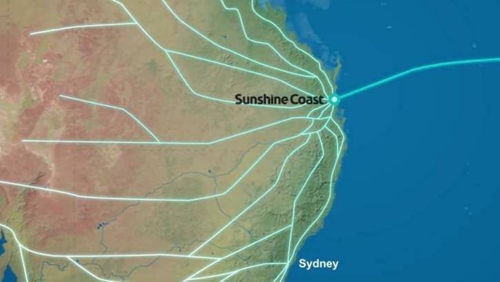 A plan would bring Australia's sixth undersea communications cable to the Sunshine Coast. Photo: Supplied