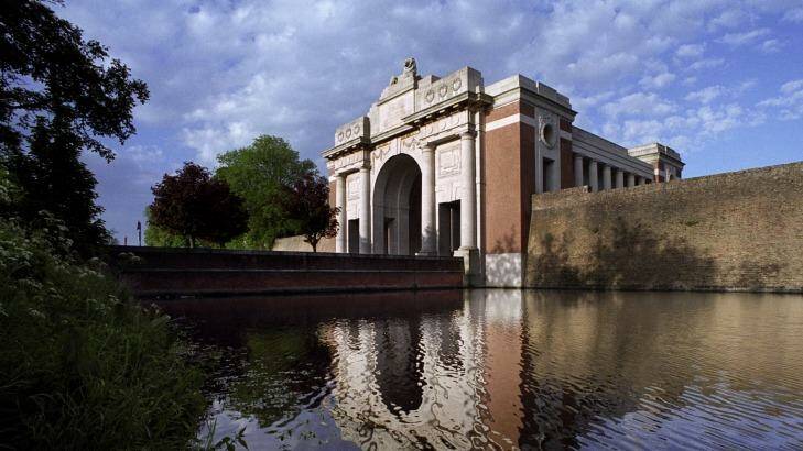 Menin Gate, Ypres, Belgium. Over 54,000 names of soldiers who have no known final resting place are engraved on the walls of the memorial.