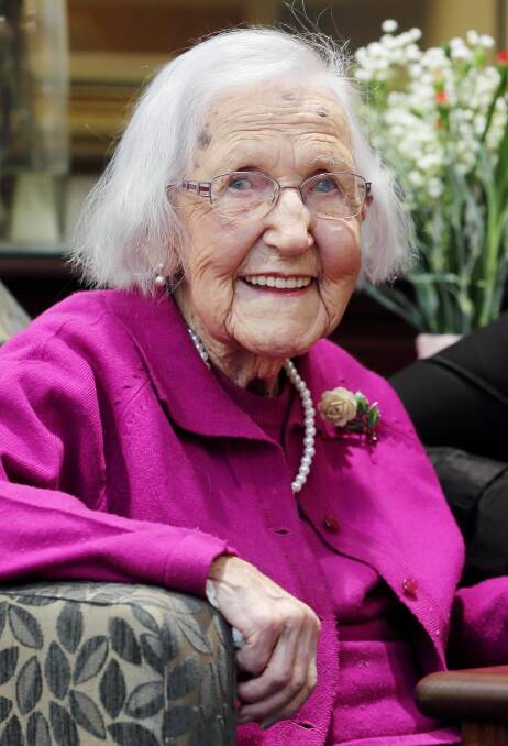 Albury’s Doris Macken has died a week after turning 106. Picture: JOHN RUSSELL