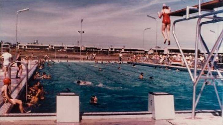 The 55-yard long Parap Pool in Darwin, pictured soon after it was opened, in 1960.  Photo: Northern Territory Library