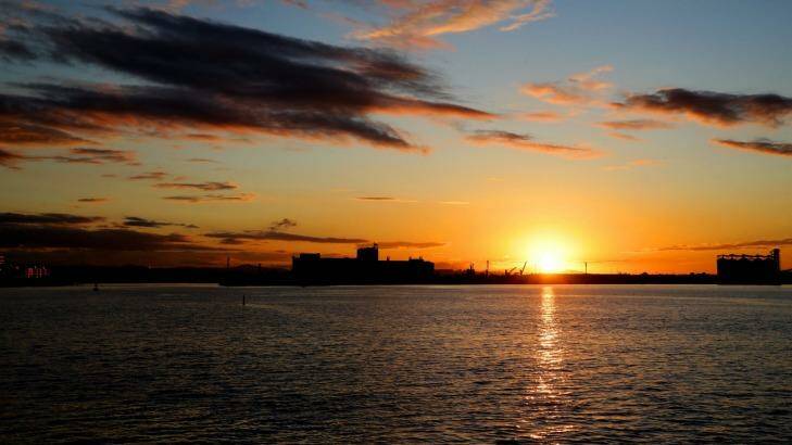 Newcastle's stunning working harbour, seen from the foreshore. Photo: Jonathan Carroll