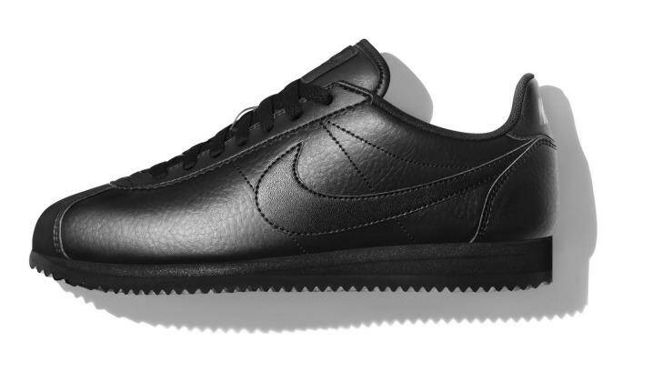 With the Beautiful X Powerful, Nike reinvents four of its iconic styles in black leather. Photo: Supplied