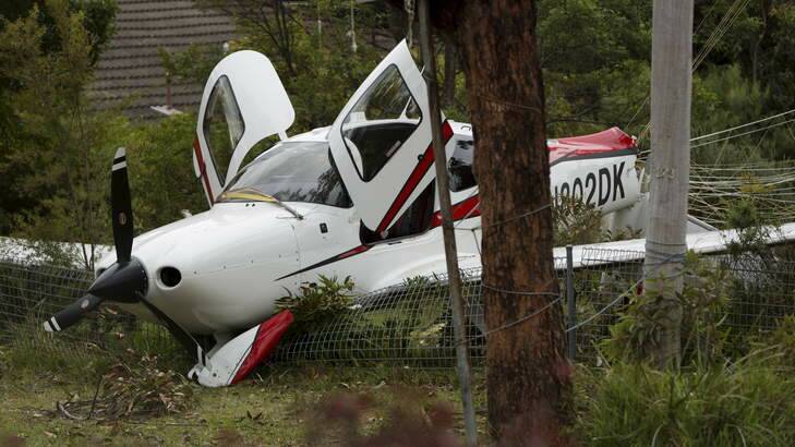 A light plane that crash landed in a suburban street of Lawson in the Blue Mountains.


_I9A9626.jpg Photo: James Brickwood