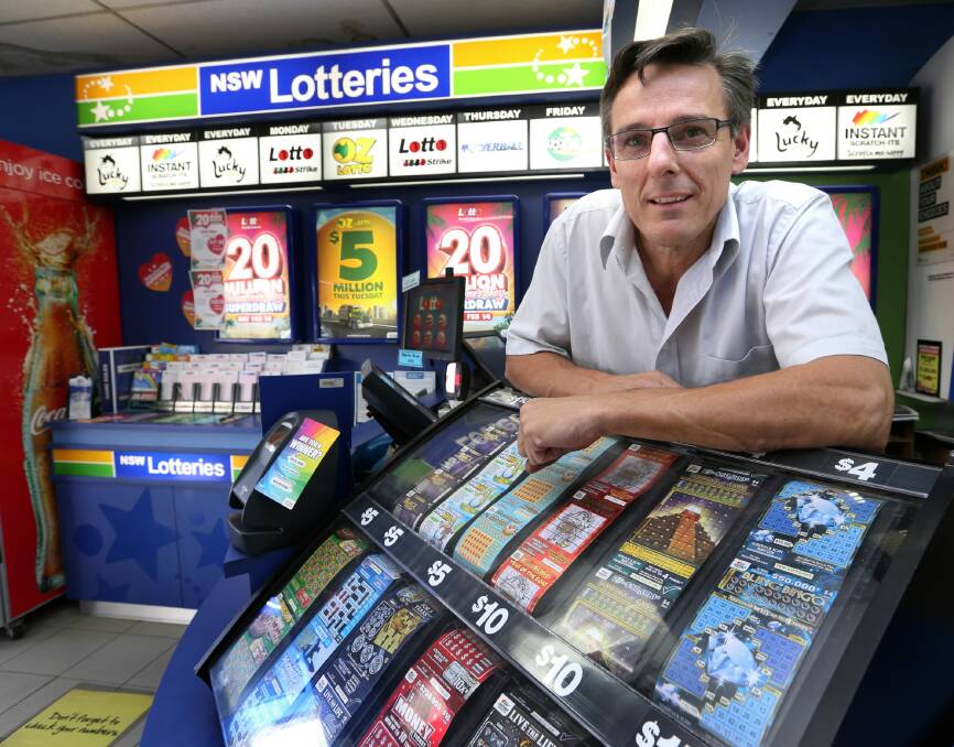 LEFT: Barry Verbunt is not confident for the future of newsagencies, despite supermarkets not being allowed to sell Tattslotto tickets for three more years. Picture: PETER MERKESTEYN