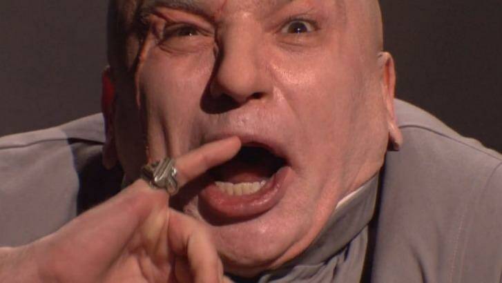 Mike Myers as Dr Evil has 'hacked' <i>Saturday Night Live</i>.