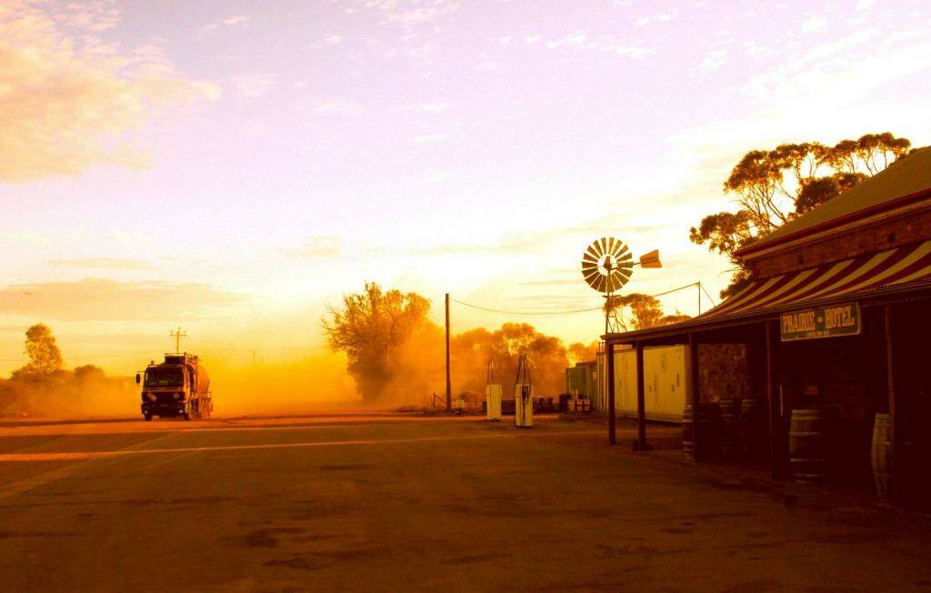 Prairie Hotel, Paranchilna, Flinders at dawn. Photo: Daniel Scott