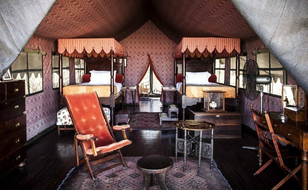 Jack's Camp has a series of 1940s-style safari tents.
