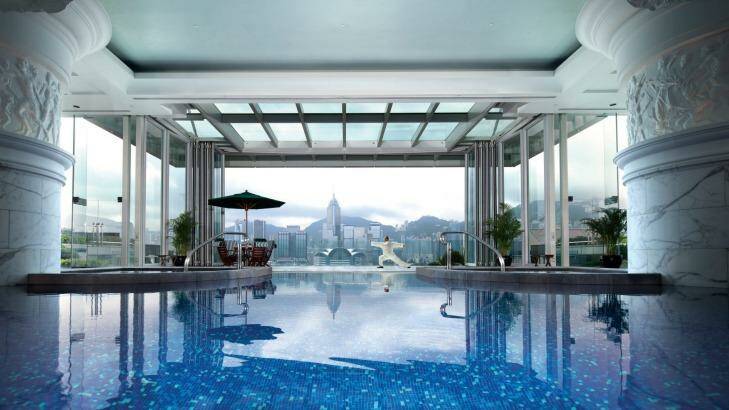 The pool at the The Peninsula Hong Kong. Photo: Supplied