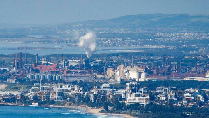 BlueScope Steel plant at Port Kembla is experiencing job losses. Photo: Peter Rae