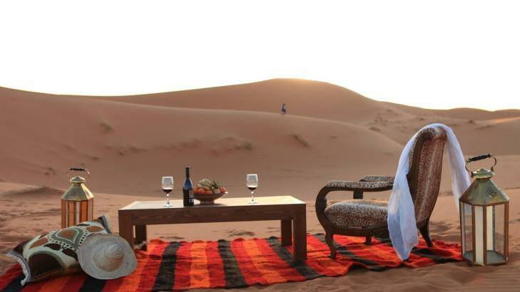 Merzouga Luxury Desert Camp, Erg Chebi, Morrocco. Photo: Supplied