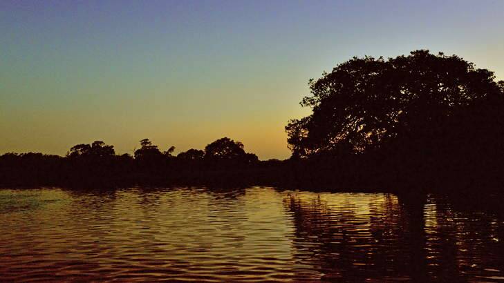 Sunset on Currambene Creek. Photo: Warren Wilson