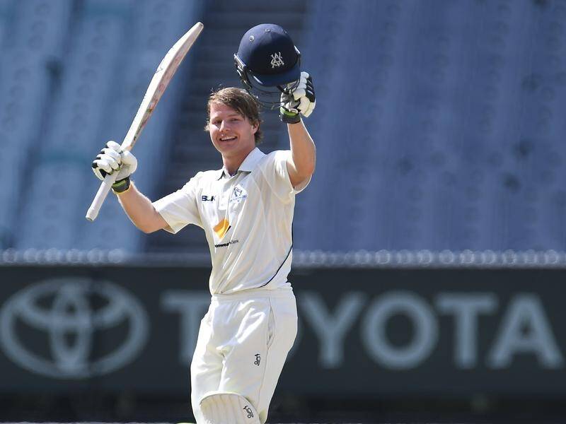 Victoria's Will Pucovski joined two Queensland batsman in posting first inning centries at the MCG.