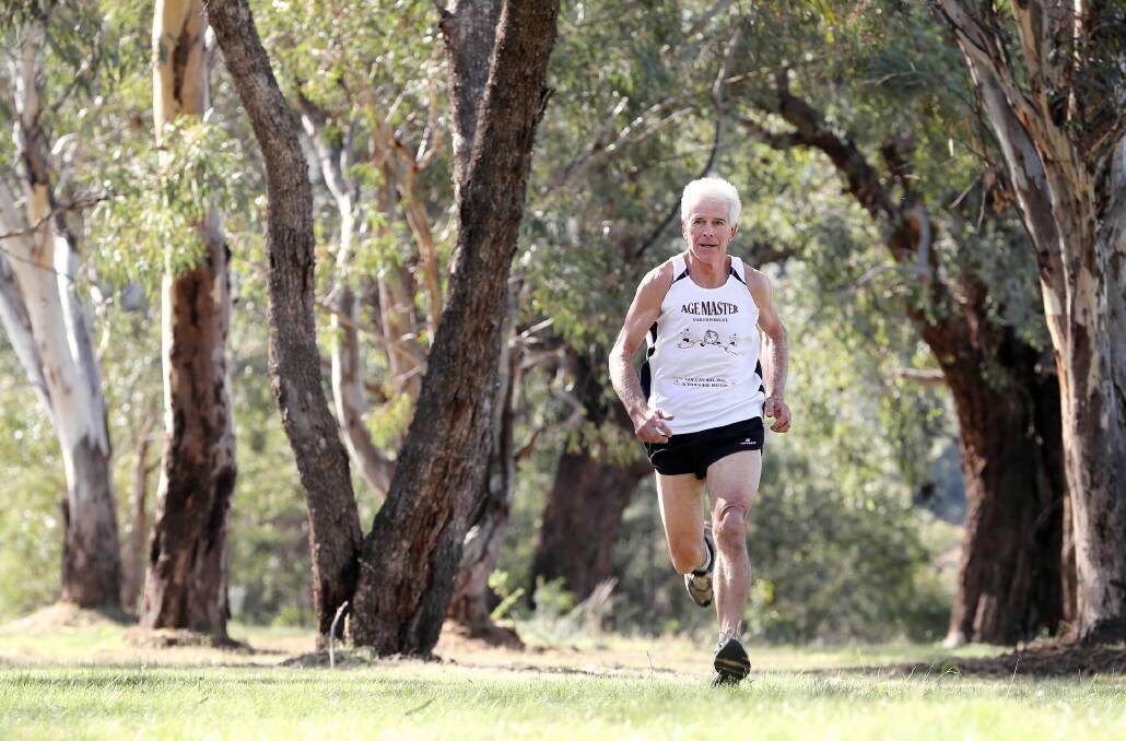 Col Peters will be competing in the age busters category of this year’s Nail Can Hill Run. Picture: JOHN RUSSELL