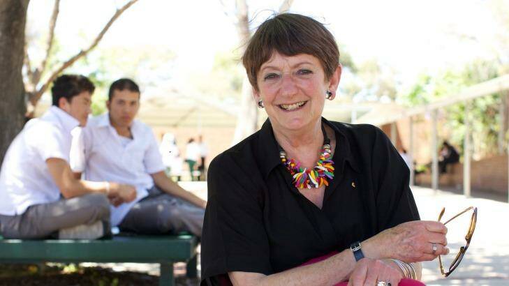 Holroyd High principal Dorothy Hoddinott, recipient of the 2014 Australian Human Rights Medal Photo: Wolter Peeters