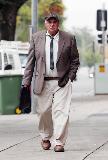 Daryl Gray arrives at Albury Local Court yesterday.