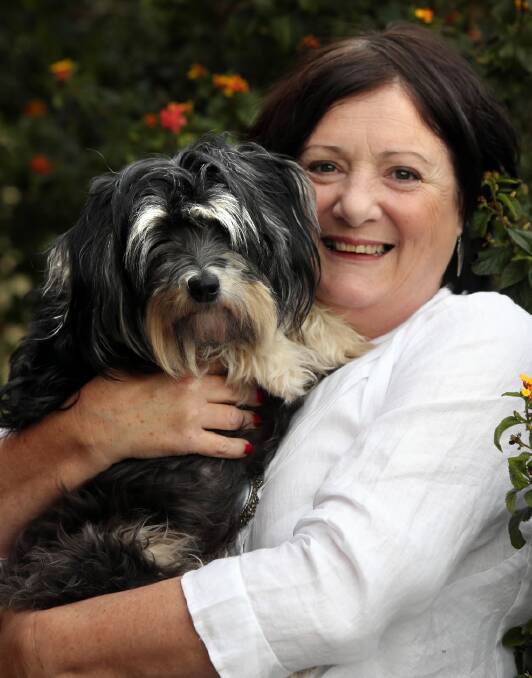 Sue Oram has Ruby after she was stolen in Wodonga and taken to Melbourne. Picture: PETER MERKESTEYN