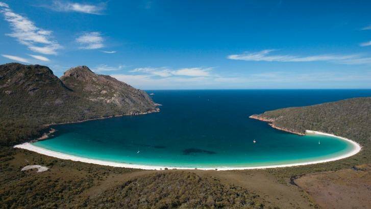 A must-visit: Wineglass Bay, Freycinet Peninsula,Tasmania.  