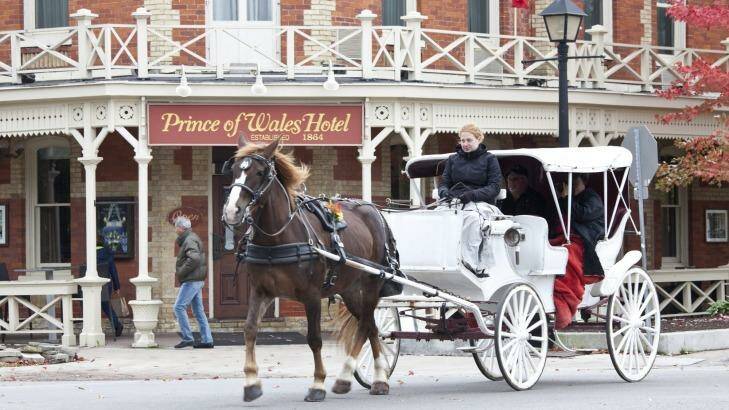 Niagara-on-the-Lake. Horse and carriage out the front of the Prince of Wales hotel.
 Photo: iStock