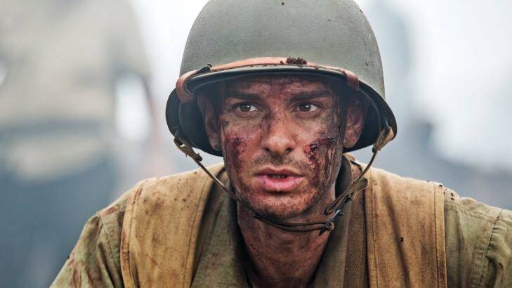 Andrew Garfield as conscientious objector Desmond Doss in <i>Hacksaw Ridge</i>. Photo: Supplied