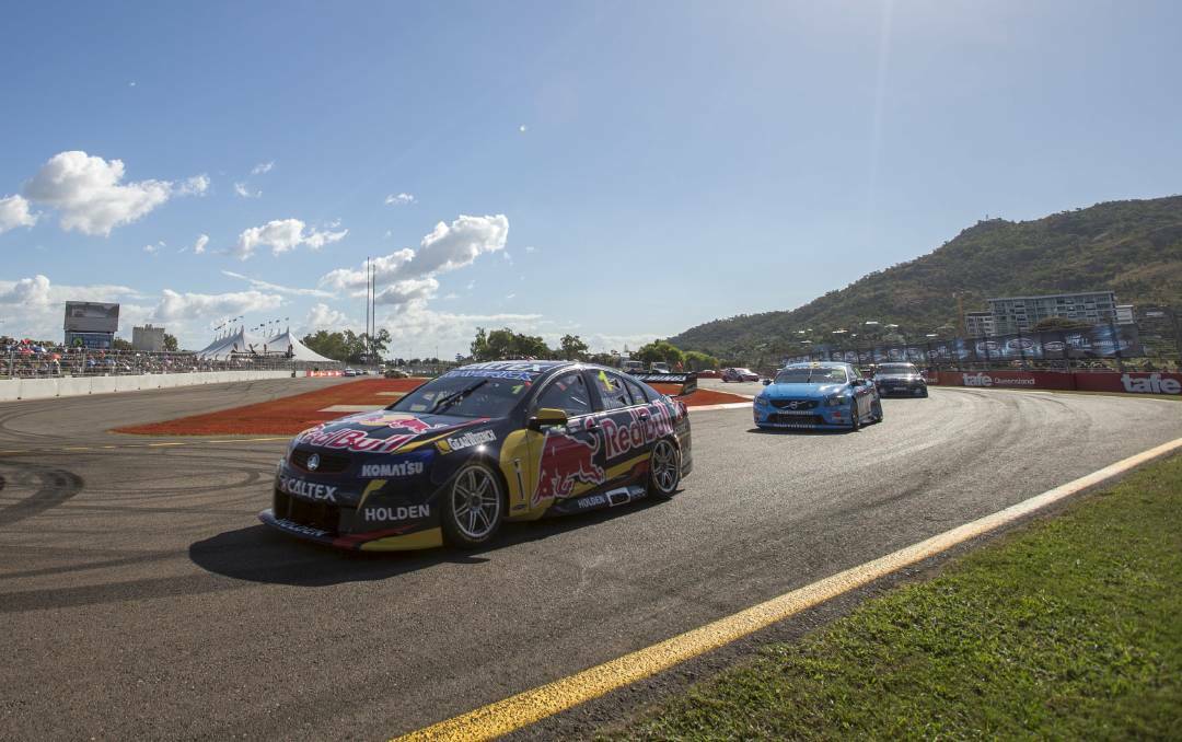 The Supercars in action in Townsville, which generates about $26 million in one weekend.