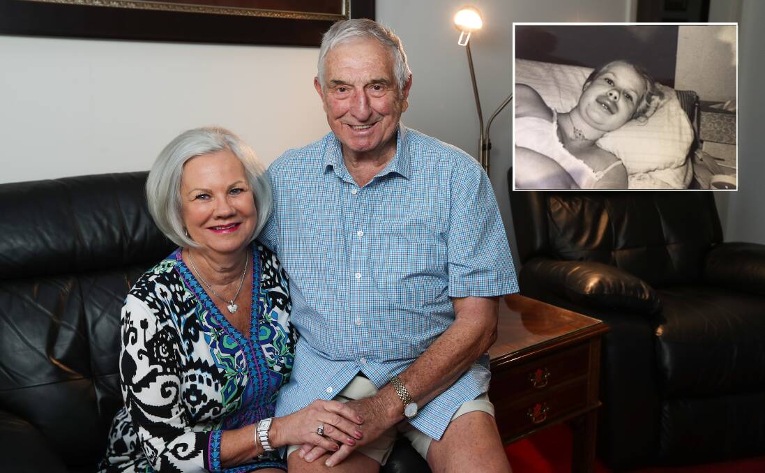 LOVE BIRDS: Albury's Maureen Hutchinson and husband of 49 years Malcolm. Mrs Hutchinson said Mal's support helped her enjoy life. Picture: MARK JESSER