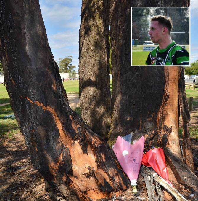 FOREVER REMEMBERED: A memorial for Darcy Young, days after the crash that shook the Lavington neighbourhood. INSERT: Darcy Young.