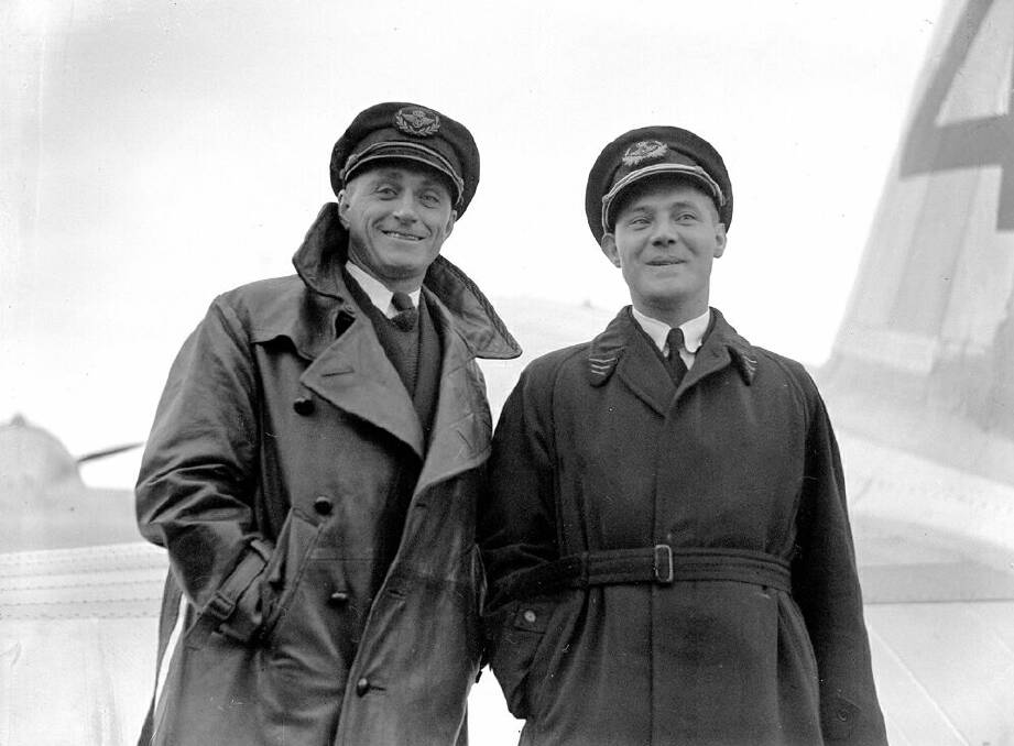 Uiver crew members Captain Dirk Parmentier, left, and First Officer Jan Moll.