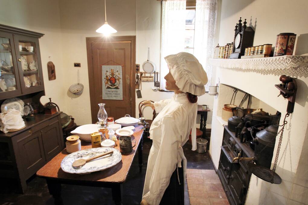 This early settlers' kitchen is a highlight of a walk-through house at the Jindera Pioneer Museum. Picture: TARA GOONAN